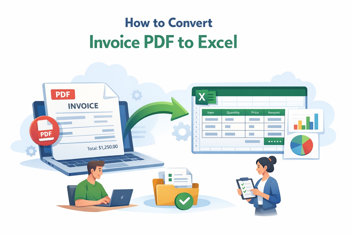 How to Convert Invoice PDF to Excel