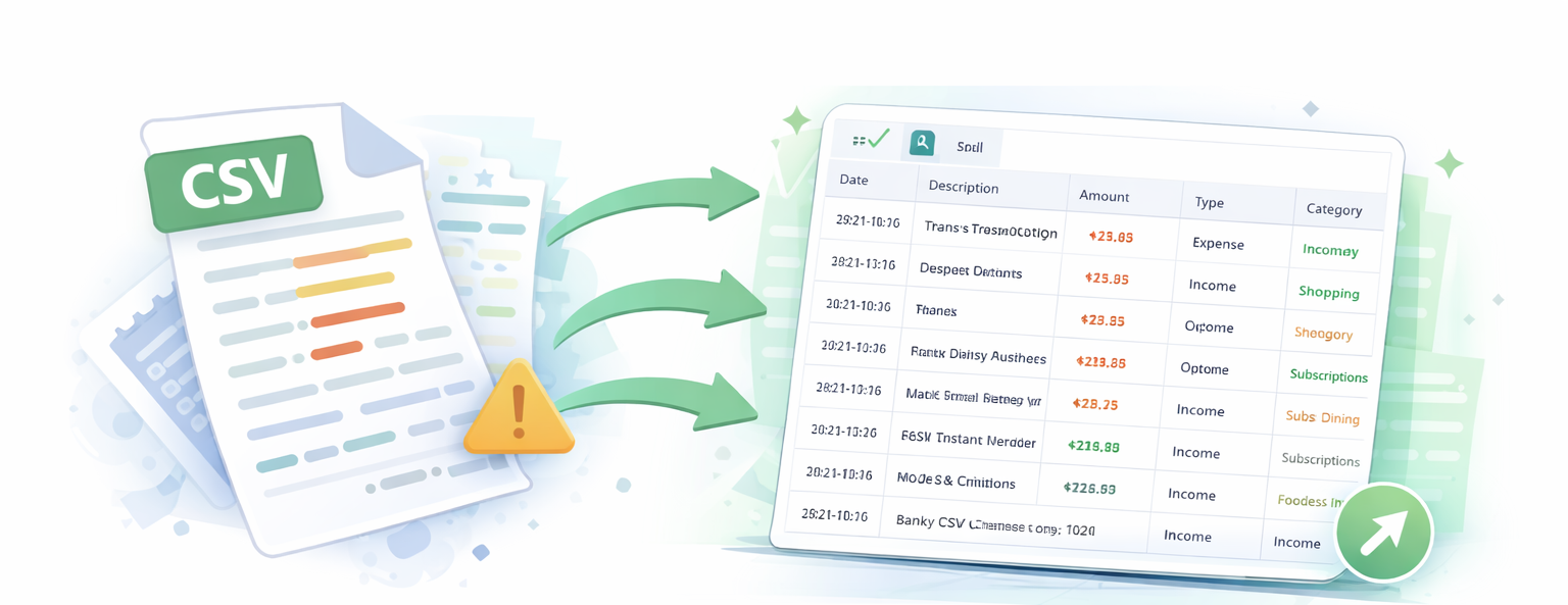 Bank Transaction CSV Formatter - Fix messy bank exports for QuickBooks and Excel